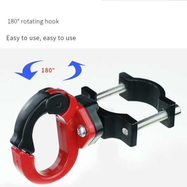 Ninebot MAX G30 Scooter Accessories Aluminum Alloy Hook Rod Hook, Specification: Single Hook (Black) - Image 5