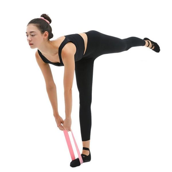 Latex Yoga Stretch Elastic Belt Hip Squat Resistance Band, Specification: 1500x150x0.35mm (Pure Red) - Image 6