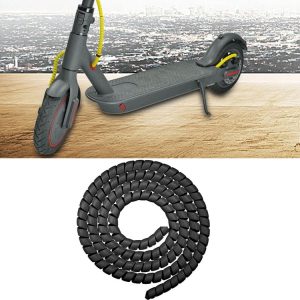 4 PCS Scooter Harness Line Pipe Change Line Pipe Winding Pipe Fittings For Xiaomi Mijia M365, Cable Length: 1m (Black)