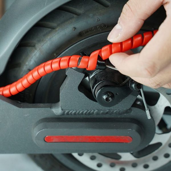 4 PCS Scooter Harness Line Pipe Change Line Pipe Winding Pipe Fittings For Xiaomi Mijia M365, Cable Length: 1m (Black) - Image 6