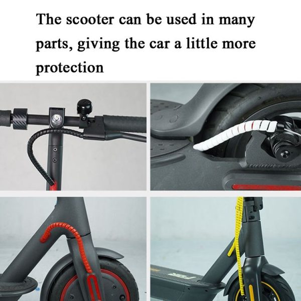 4 PCS Scooter Harness Line Pipe Change Line Pipe Winding Pipe Fittings For Xiaomi Mijia M365, Cable Length: 1m (Black) - Image 7