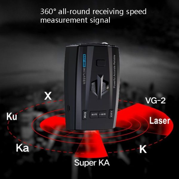 RAD1000 Car Laser Radar Speedometer Car Mobile Speed Radar Electronic Dog - Image 6