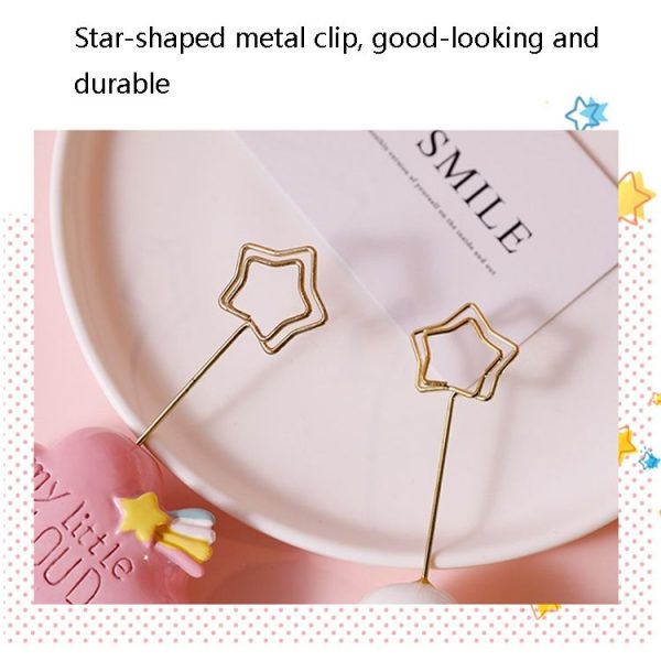 6650 Cute Cartoon Shape Photo Clipper Name Card Clip Desktop Decorative Small Ornaments (Pink Cloud) - Image 4