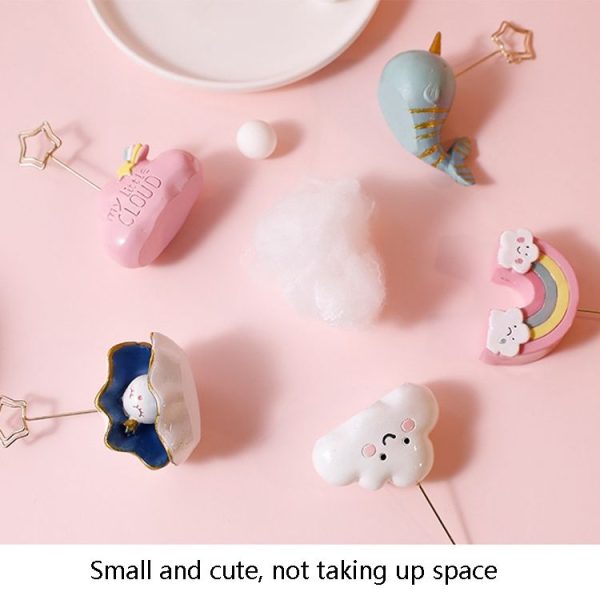 6650 Cute Cartoon Shape Photo Clipper Name Card Clip Desktop Decorative Small Ornaments (Pink Cloud) - Image 5