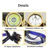 Large-Caliber Rechargeable LED Emergency Fishing Headlamp Strong Long-Shot Headlamp Head-Mounted Safety Miner Lamp (Plastic 5 LED Headlamp) - Image 5