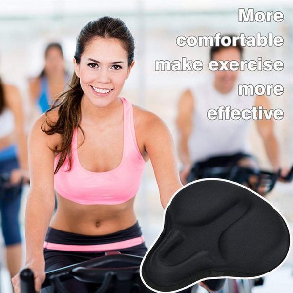 Bicycle Cushion Cover Mountain Bike Road Bike Thickened Silicone Cushion Cover Riding Equipment (Black) - Image 6