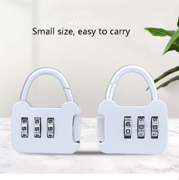 6 PCS Xmm-8007 Cartoon Cat Metal Digital Password Lock Mini Small Padlock Mix Color Random Delivery - Image 5