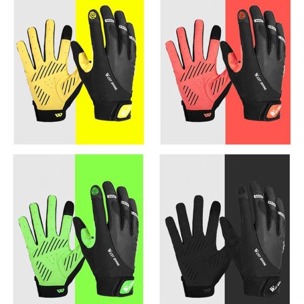 WEST BIKING YP0211209 Bicycle Gloves Shock Absorber Anti-Slip Touch Screen Glove, Size: XL (Black) - Image 2