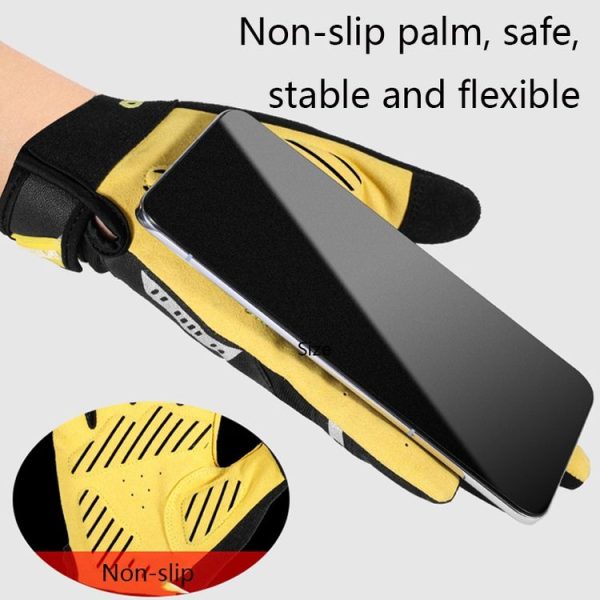 WEST BIKING YP0211209 Bicycle Gloves Shock Absorber Anti-Slip Touch Screen Glove, Size: XL (Black) - Image 4