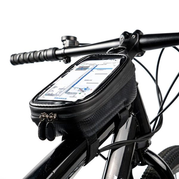 B21 EVA Hard Shell Bicycle Bags Mountain Bike Anti-Piped Water Beam Bags (Black)