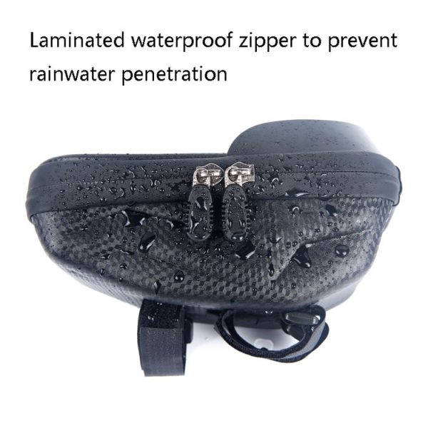 B22 Bicycle EVA Hard Shell Handlebar Bag Touch Screen Waterproof Mobile Phone Bag (Black) - Image 4