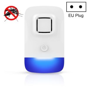 Household Ultrasonic Electronic Mosquito Repellent High-Power Frequency Conversion Mouse Repellent Specifications: EU Plug (White)