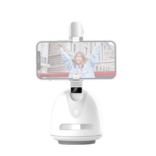 AI Intelligent Mobile Phone Live 360 Degree Tripod Heads (White)