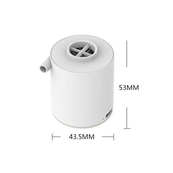 021121 Mini Portable Outdoor Air Pump, Specification: Without Light Model (White) - Image 3