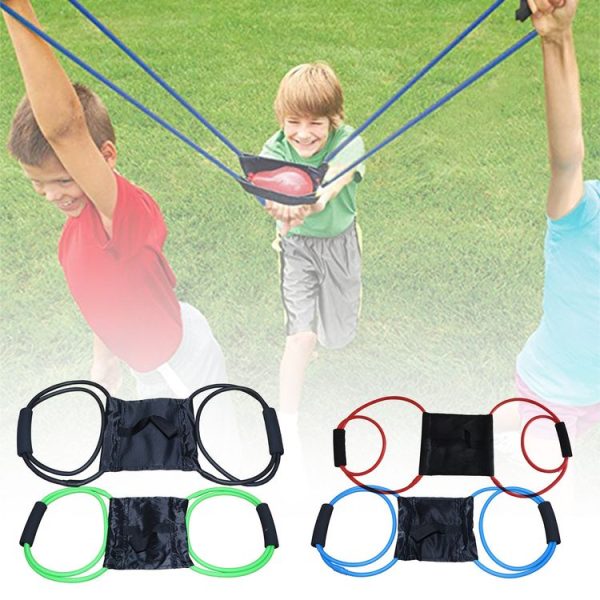Outdoor Water Balloon Launcher Elastic 3 People Bomb Beach Party Toys Line Length 1.5m - Image 4