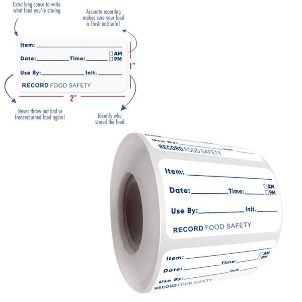 Food Date Sticker Label, Size: 7.5 x 2.5cm - Image 2