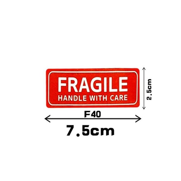 Handle Fragile Warning Stickers Carefully (F40) - Image 3