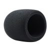 2 PCS Suitable For Audio-Technica AT2020 / ATR2500 / AT2035 Microphone Sponge Cover Blowout And Windproof Microphone Cover (Black)