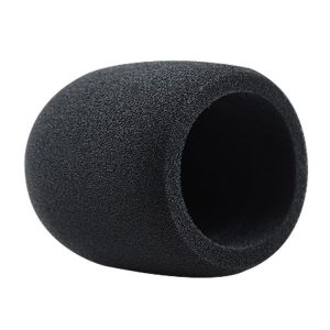 2 PCS Suitable For Audio-Technica AT2020 / ATR2500 / AT2035 Microphone Sponge Cover Blowout And Windproof Microphone Cover (Black)