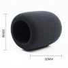 2 PCS Suitable For Audio-Technica AT2020 / ATR2500 / AT2035 Microphone Sponge Cover Blowout And Windproof Microphone Cover (Black) - Image 2