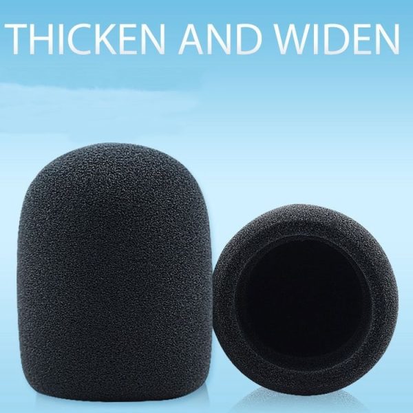 2 PCS Suitable For Audio-Technica AT2020 / ATR2500 / AT2035 Microphone Sponge Cover Blowout And Windproof Microphone Cover (Black) - Image 3