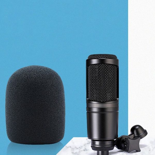 2 PCS Suitable For Audio-Technica AT2020 / ATR2500 / AT2035 Microphone Sponge Cover Blowout And Windproof Microphone Cover (Black) - Image 6