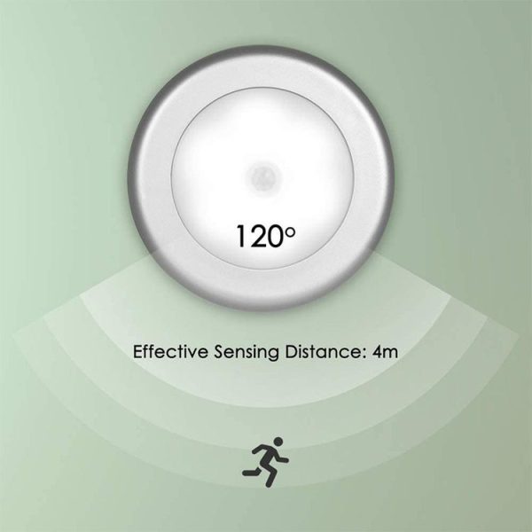 6 LED Home Wardrobe Smart Human Body Sensor Light, Light color: Warm Light (White) - Image 3