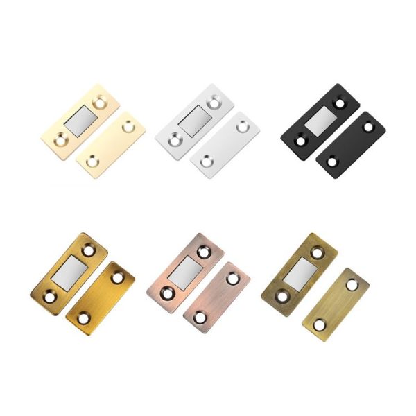 Punch-Free Invisible Cabinet Door Magnetic Suction Launcher Door Suction Double Magnet Sliding Door Suction (Yellow Bronze) - Image 2