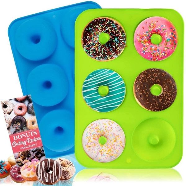 Oven Baking Tools Silicone Cake Donut Mold (6 Even Blue) - Image 5