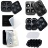 Bar Whiskey Silicone Ice Tray Mold, Specification: 4 Grid Skull (Black) - Image 2