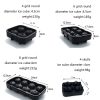 Bar Whiskey Silicone Ice Tray Mold, Specification: 4 Grid Skull (Black) - Image 3