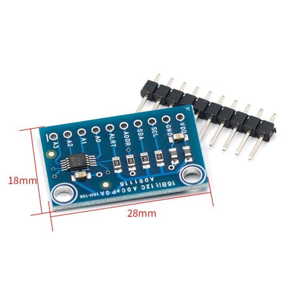 CJMCU-ADS1115 16-Bit Precision Analog-To-Digital Converter AdC 4-Channel Development Board Module - Image 5