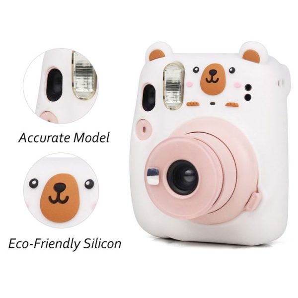 Fujifilm Instax Mini 11 Cute Cartoon Silicone Shockproof Protective Case (Bear) - Image 7