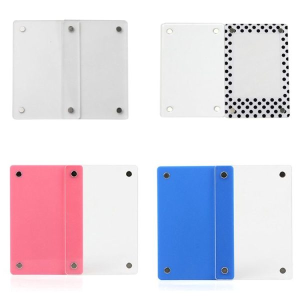 3 Inch Photo Acrylic Photo Frame Refrigerator Magnetic Sticker For Polaroid (Wave Point) - Image 2