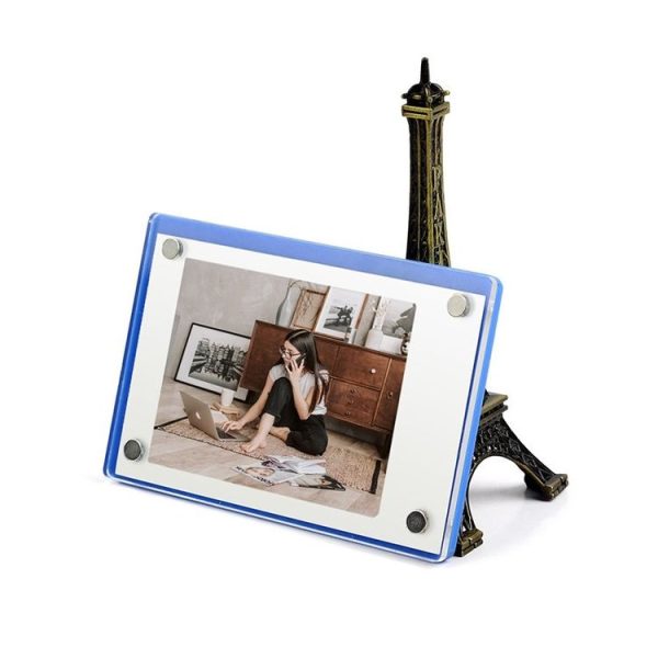 3 Inch Photo Acrylic Photo Frame Refrigerator Magnetic Sticker For Polaroid (Wave Point) - Image 6