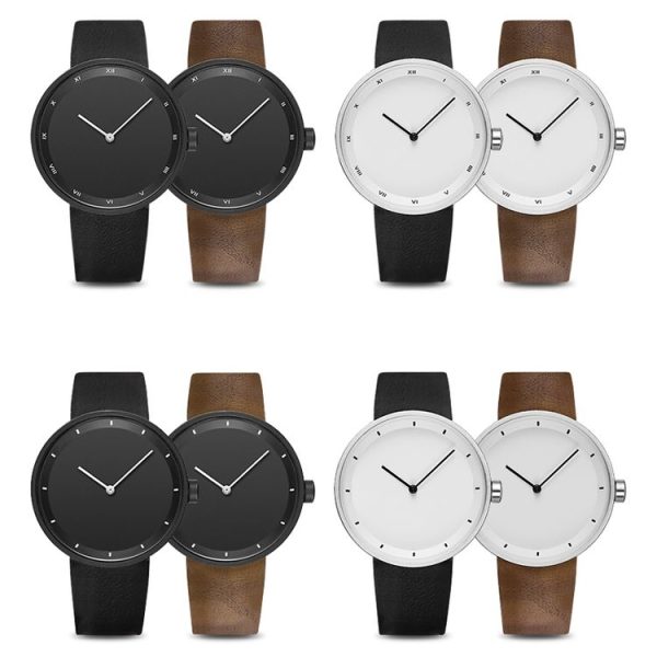 YAZOLE Simple Fashion Quartz Couple Watch (521 Black Shell Black Tray Black Belt) - Image 2