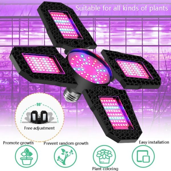 LED Plant Lamp Full Spectrum Fill Light Floral Plant Growth Lamp, Power: 100W - Image 7