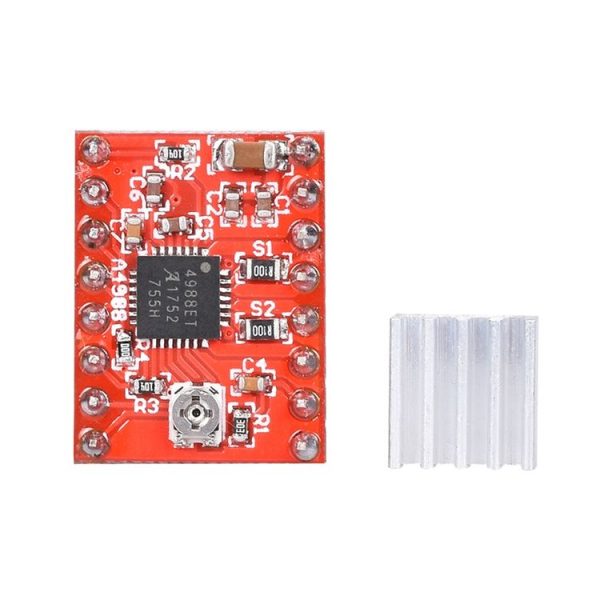 2 PCS HW-134A A4988 Red Board Stepper Motor Driver Module Heat Sink for 3D Printer - Image 2