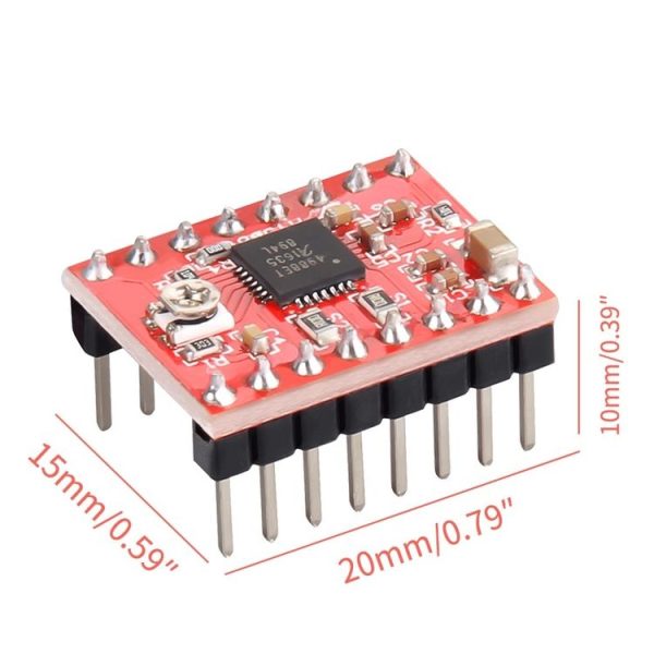 2 PCS HW-134A A4988 Red Board Stepper Motor Driver Module Heat Sink for 3D Printer - Image 3