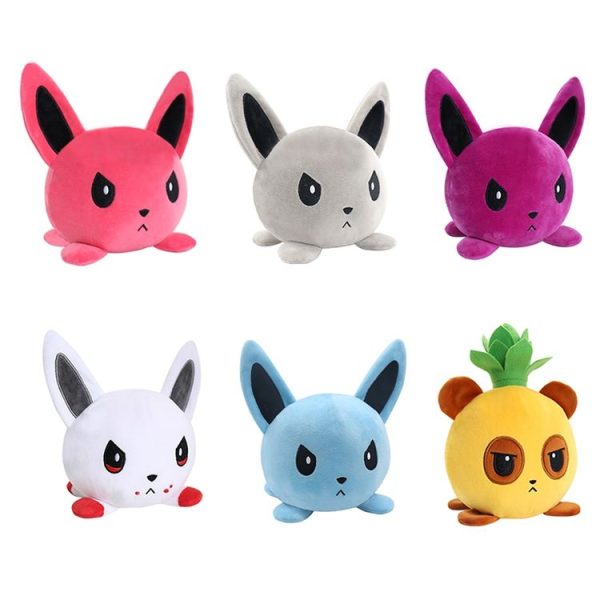 2 PCS Cute Plush Flip Toy Double-Sided Doll (Yellow Pineapple) - Image 2