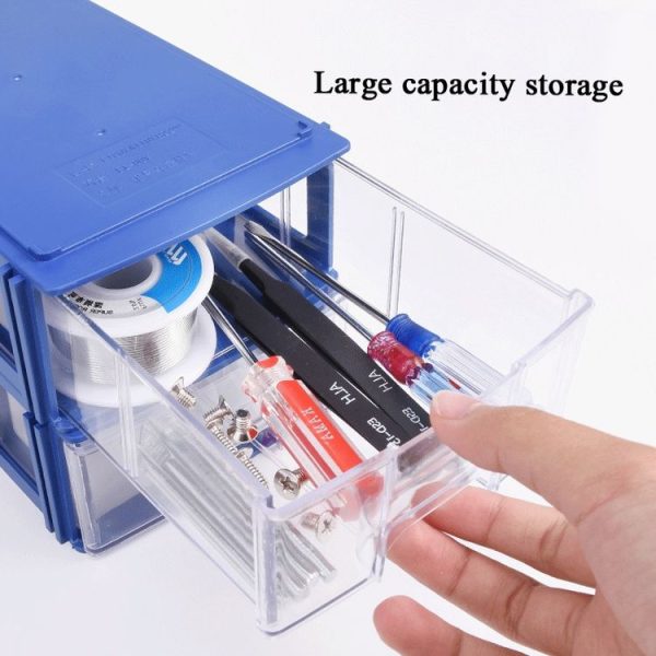 Multifunctional Building Block Type Component Box Storage Box Drawer Type Parts Box Combined Accessory Box, Specification: LT-00A L - Image 3