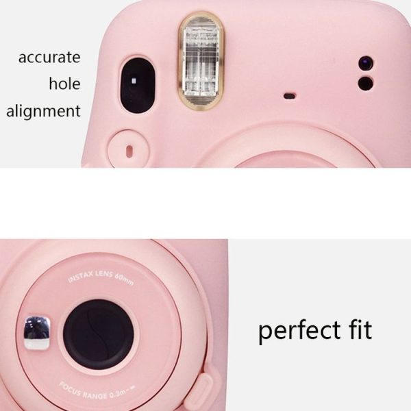 Camera Jelly Color Silicone Protective Cover For Fujifilm Instax mini 11 (Blue) - Image 4