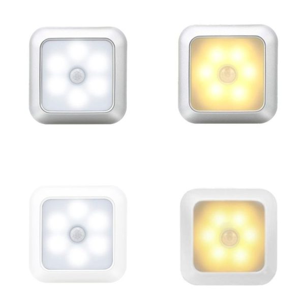 1143 Human Body Sensation Night Light Smart Home Sensing Lights, Light color: Silver Warm Light - Image 2