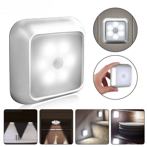 1143 Human Body Sensation Night Light Smart Home Sensing Lights, Light color: Silver Warm Light - Image 4