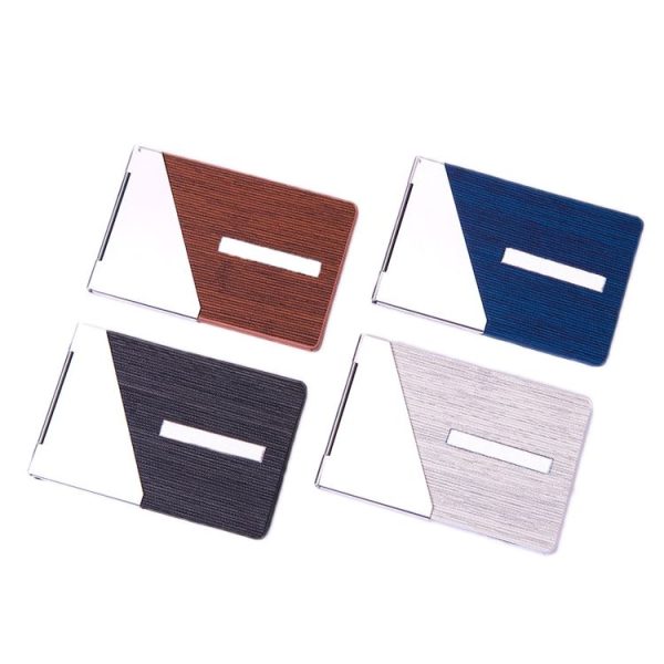 Motor Vehicle Driver License Metal Document Holder (Stripe Gray) - Image 2