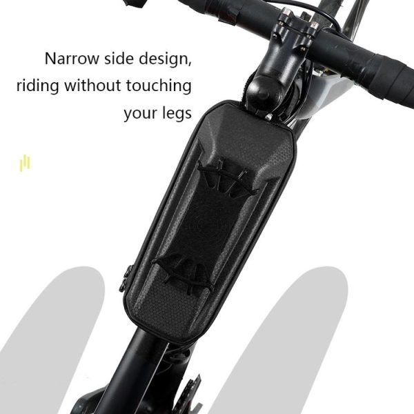 WEST BIKING YP0707263 Bicycle Outdoor Front Beam Bag EVA Hard Shell Phone Bag (Dark Green) - Image 5