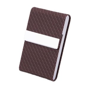 Advertising Business Card Case Business Practical Craft Gift (Woven Coffee)