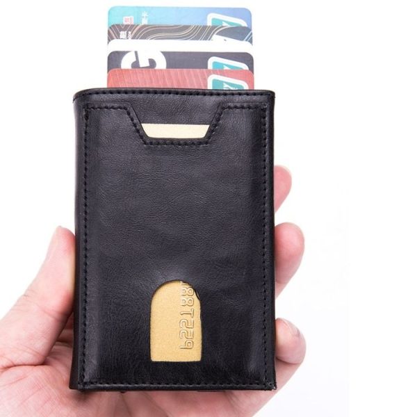 RFID Anti-Theft Aluminum Alloy Card Case (Mad Horse Blue) - Image 6