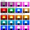 15W Smart Remote Control RGB Bulb Light 16 Color Lamp (White) - Image 6
