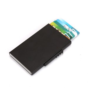 RFID Anti-Theft And Anti-Magnetic Aluminum Alloy Credit Card Case (Black)